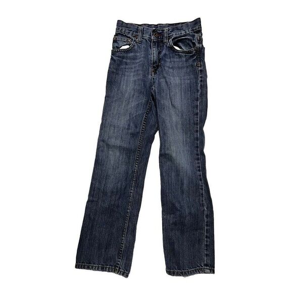 0204 PS Aeropostale Jean Size 8 Slim Blue Jean Denim Pants No Elastic - Picture 1 of 7